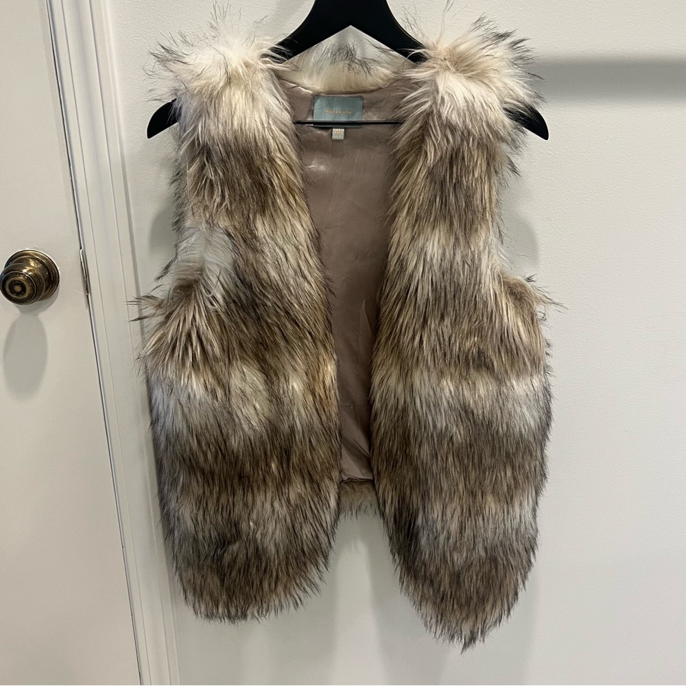 Faux fur vest